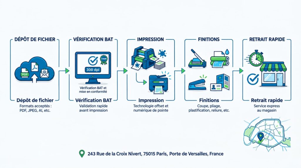 Comment fonctionne une impression rapide chez France Imprim – Imprimerie Paris 15